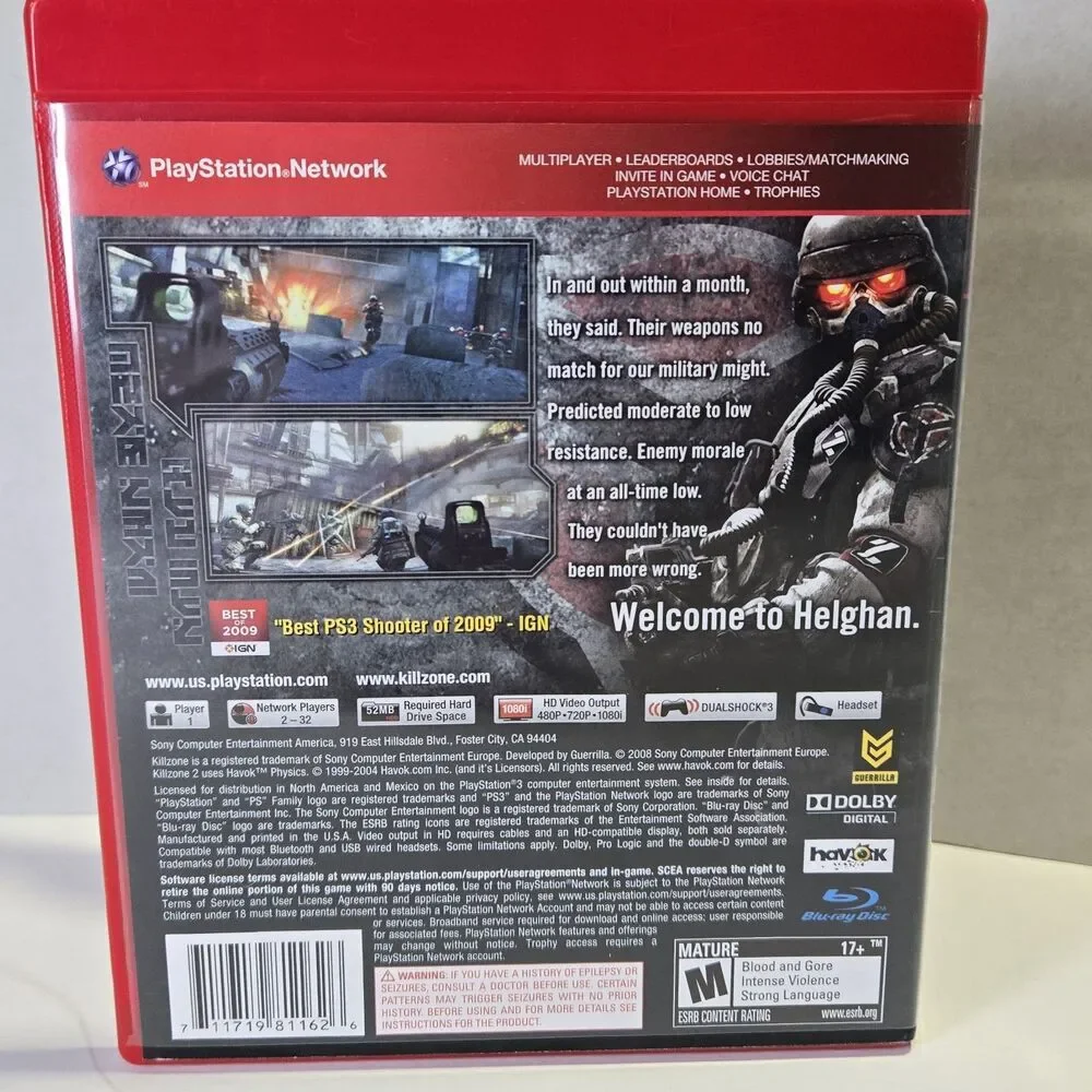 Killzone 2 PS3 (PlayStation 3, 2009) Greatest Hits CIB Tested